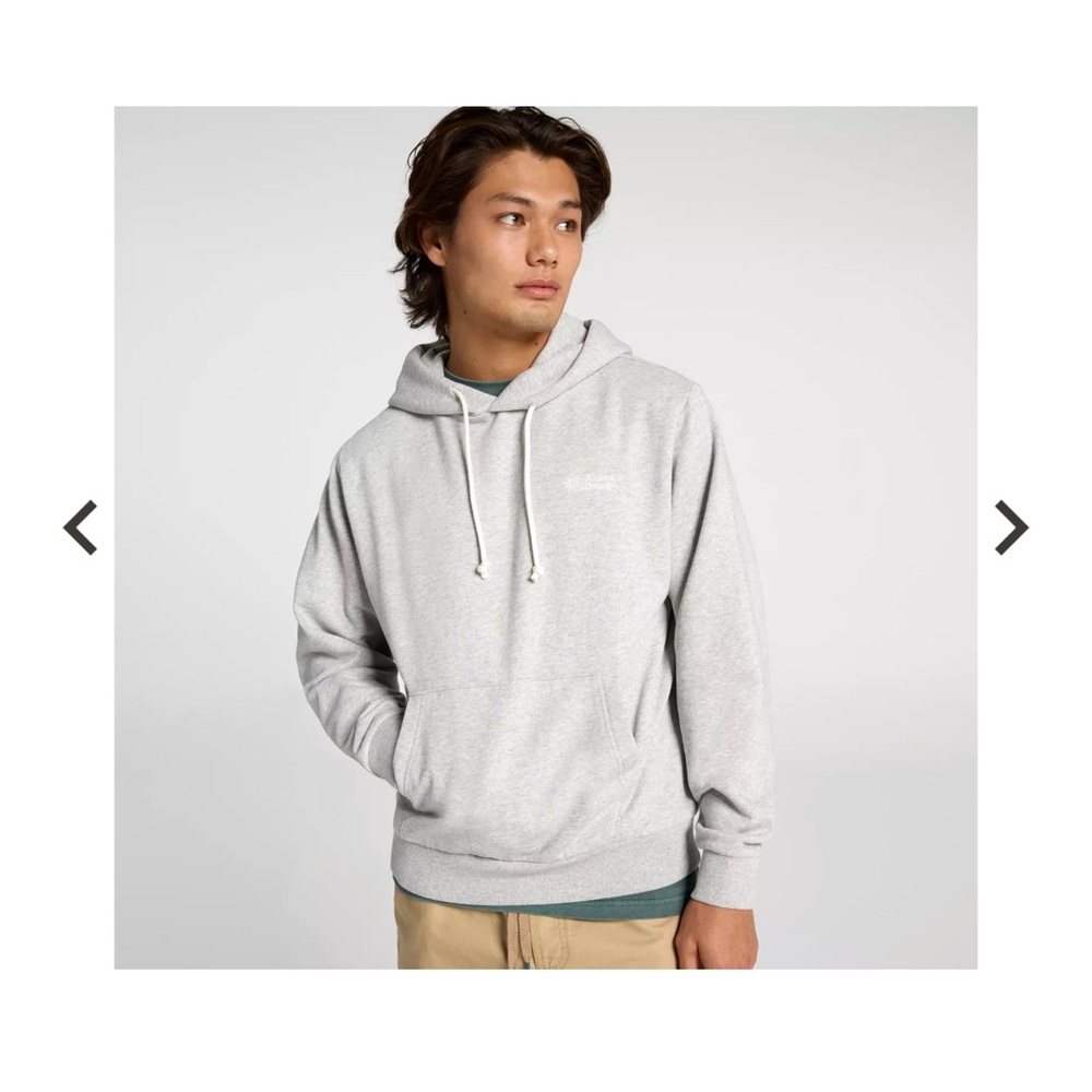 Alpine Design Heather Gray Men's Fleece Hoodie